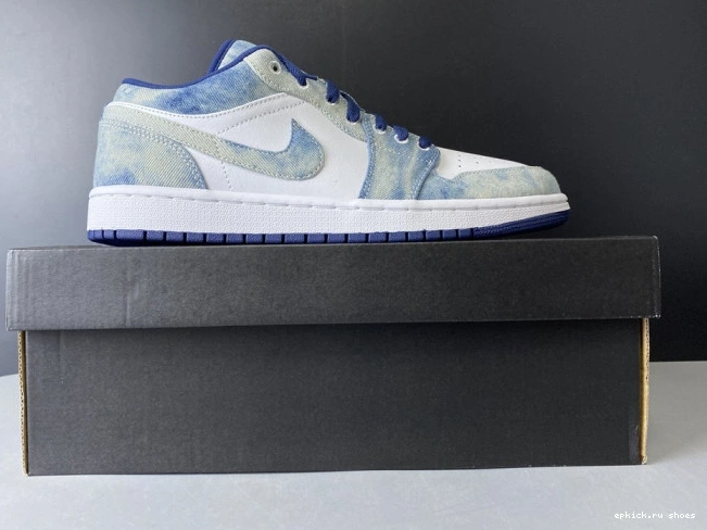 Cheap CZ8455-100 Washed Air Low Denim Jordan 1 0825